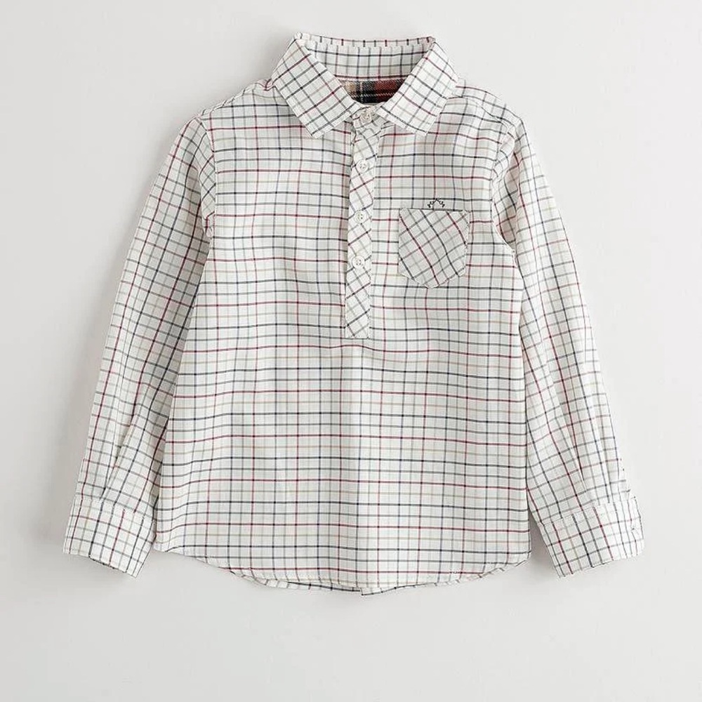 Nanos checked kids shirt. Size 4T.